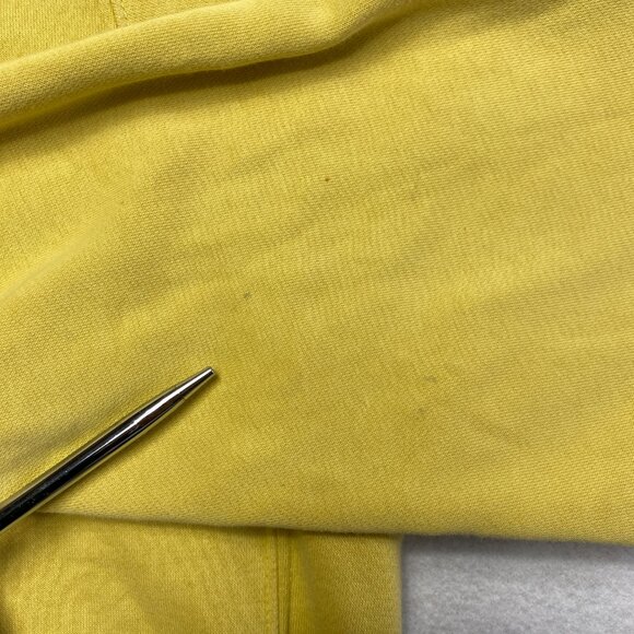 Vintage Nike Hoodie Men's XL Yellow Drawstring Pullover Swoosh White Tag Y2K - Picture 4 of 12